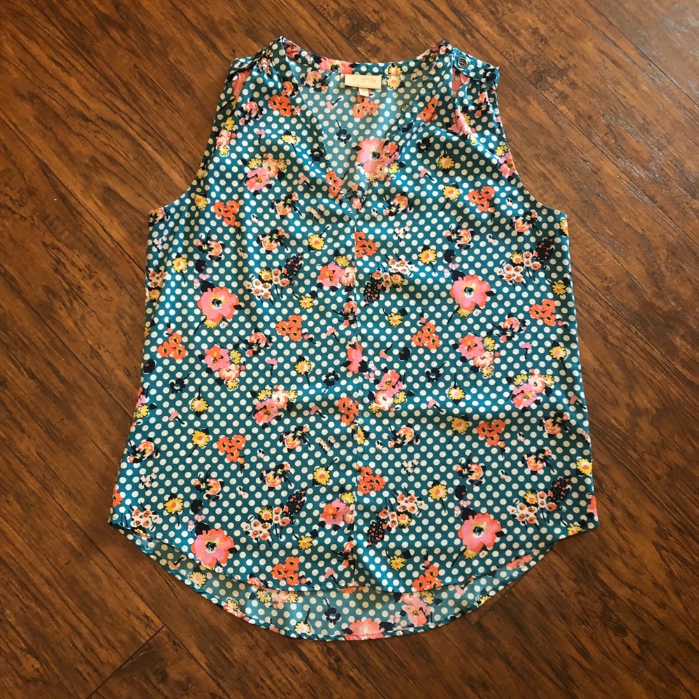 ModCloth retro floral print blouse